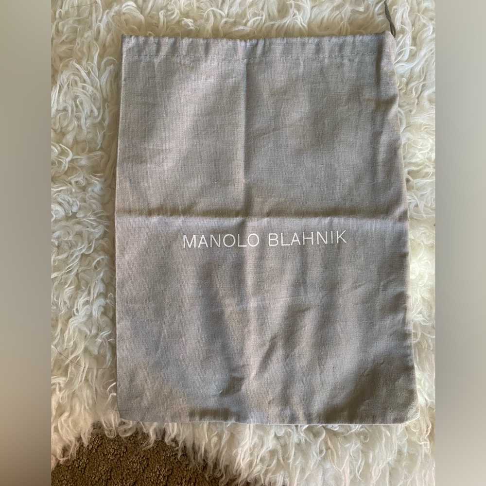 Manolo Blahnik Dust Bag Grey